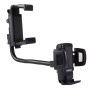 [UAE Warehouse] HAWEEL 2 in 1 Universal Car Rear View Mirror Stand Mobile Phone Mount Holder, Clamp Size: 40mm-80mm, For iPhone, Galaxy, Huawei, Xiaomi, LG, HTC and other Smartphones